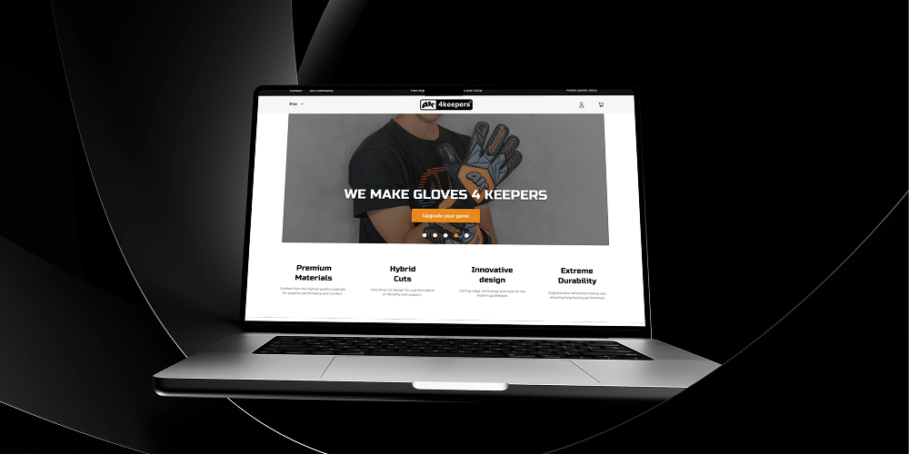 Redesign sklepu 4keepers — widok strony głównej